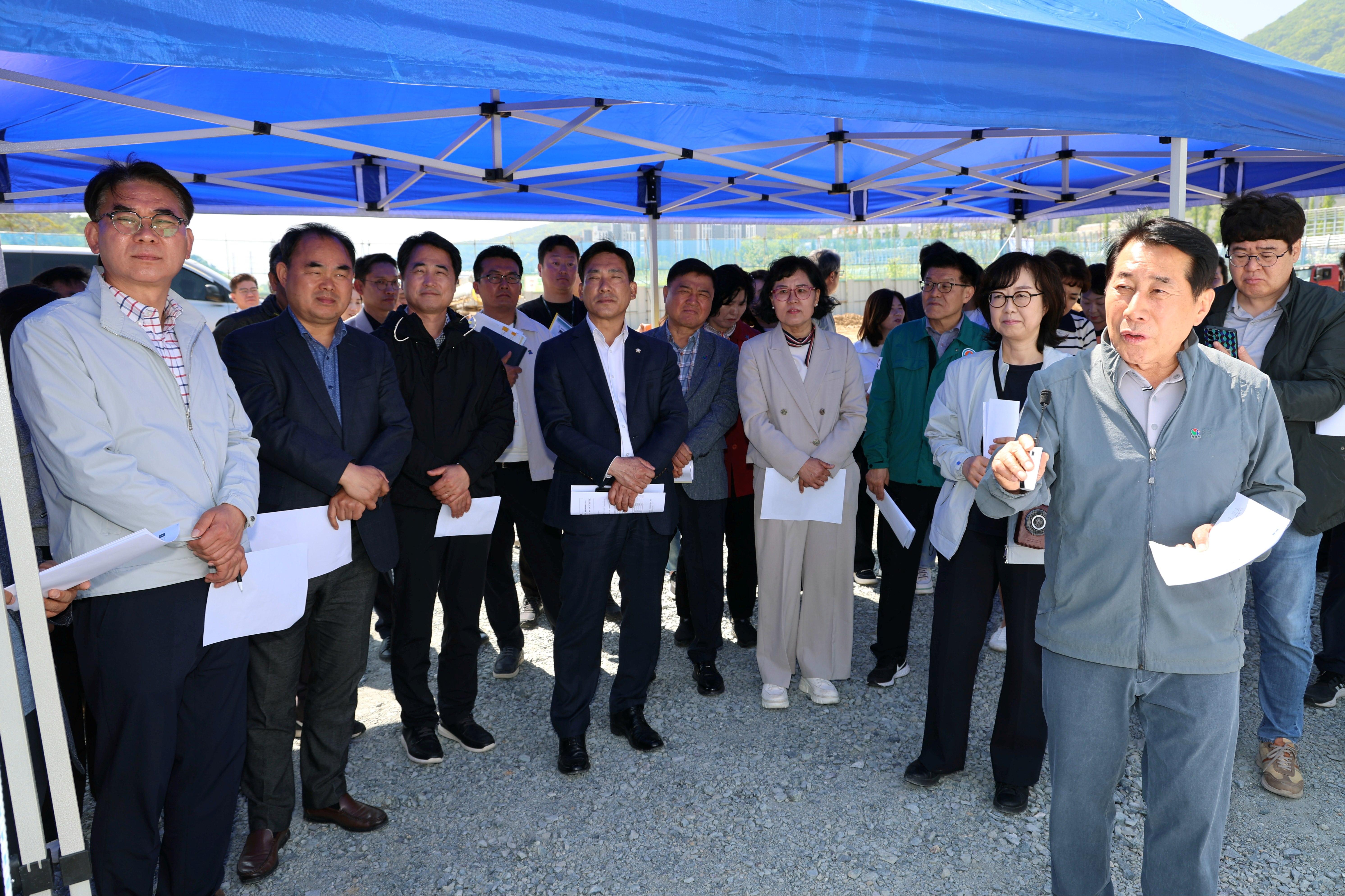 양산시, 주요 현안사업 점검 및 골목상권 살리기 앞장(2025. 4. 30. 사송복합커뮤니티, 웅상센트럴파크)