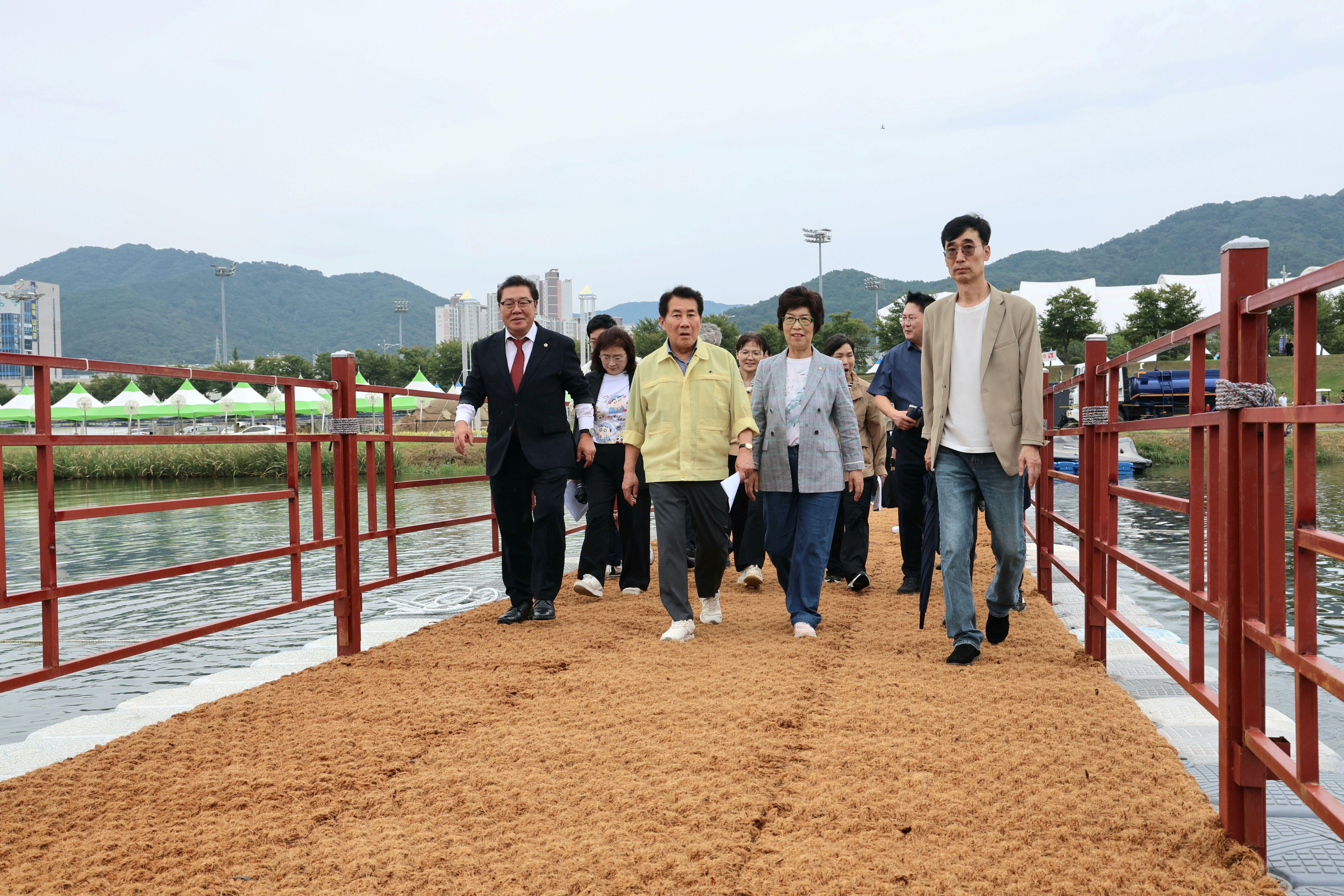 양산시, 2025 양산삽량문화축전 현장점검 실시(2025. 9. 25. 양산천 둔치와 양산종합운동장 일원)