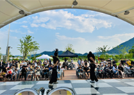 양산시청소년댄스단&록밴드 버스킹 축제 행사장면